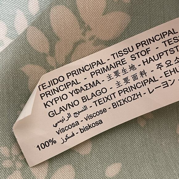 NWT ZARA Mint Floral Slip Dress L Feminine Cottagecore Coquette 100% Viscose - Picture 4 of 7